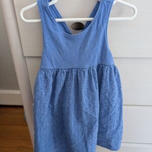 Cat & Jack 3T Blue Eyelet Kids Dress